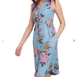 Joules Lisa Light Blue Chinoise dress